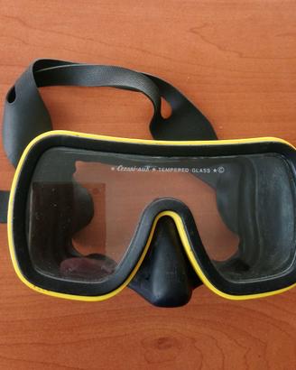 Maschera Subacquea vintage CRESSI, vetro temperato
