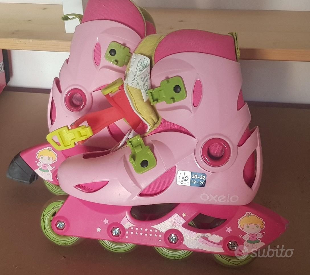 Easy Roller, pattini in linea, bambina colore rosa, stivaletto fitness