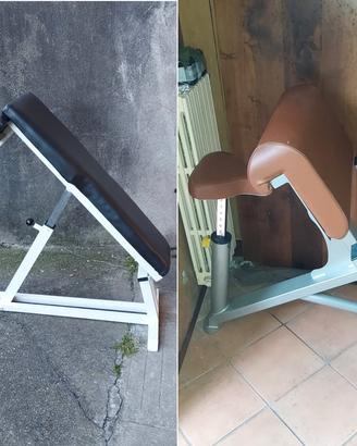 Panca Scott e Panca Addominali TechnoGym 