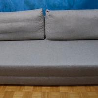 divano letto matrimoniale in tessuto beige 