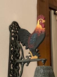 Prenotato: CAMPANELLA con GALLO in ferro lavorato