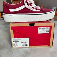 vans old skool platfor bordeaux donna 