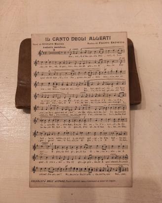 Cartolina italiana WW1 Il Canto degli Alleati