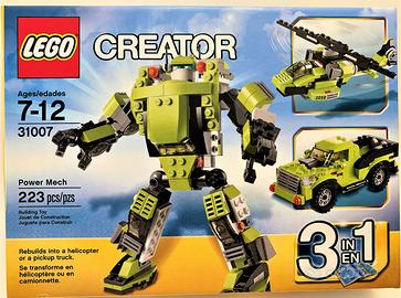 Lego creator tre in uno : robot furgone elicottero