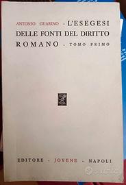 L'Esegesi delle Fonti del Diritto Romano. Guarino