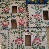 10 placchette vintage per interruttori 