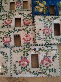 10 placchette vintage per interruttori 
