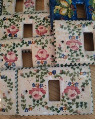 10 placchette vintage per interruttori 
