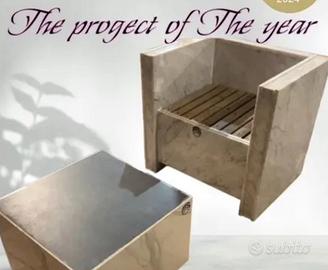 Poltrone Marmo di Carrara da giardino