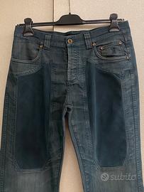 Pantalone Jeckerson blu elasticizzati taglia 32