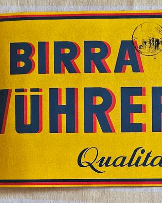rara vetrofania da bar birra Wurher