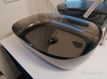 Lavabo Antonio Lupi Senso Cristalmood Fumè