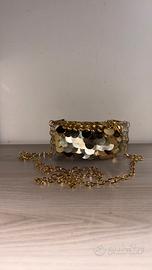 borsa uncinetto con paillettes 