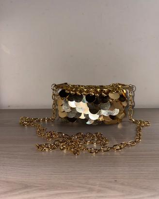 borsa uncinetto con paillettes 