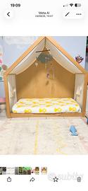Letto Montessori casetta in legno