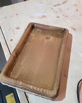 vassoio Multifunzione in legno - Stile Rustico