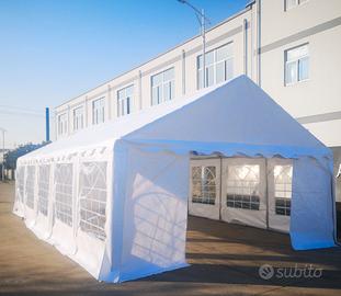 Padiglione Gazebo 10x5 PVC Zincato completo