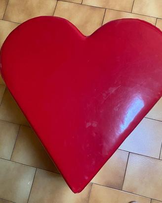 Pouf poggia piedi forma di cuore