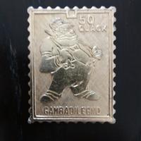 Topolino francobolli in metallo 50° anno