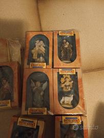 statuine presepe ceramica dipinta a mano