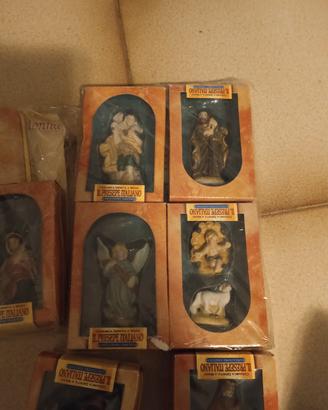 statuine presepe ceramica dipinta a mano
