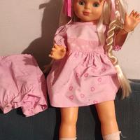 Bambola vintage trecce regolabili