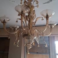 lampadario e due applique anni 30