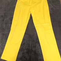 Pantaloni gialli cotone tg 48