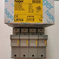 Hager LR704  Portafusibili 3P+N 125A 22X58 