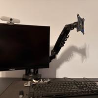 braccio per monitor doppio