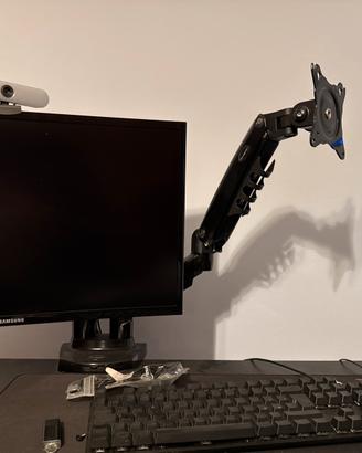 braccio per monitor doppio