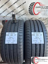 2 PNEUMATICI 205/40 R17 SAVA ESTIVE 80%