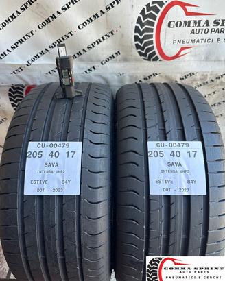 2 PNEUMATICI 205/40 R17 SAVA ESTIVE 80%