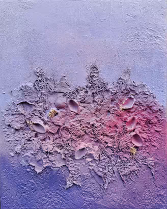 quadro astratto materico Malinconia 