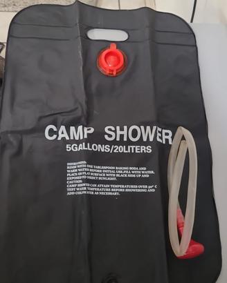 sacca per doccia da campeggio