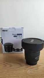 fisheye meike per reflex Nikon full frame 