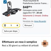 PIATTAFORMA PORTABICI THULE