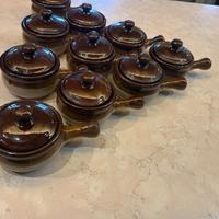 Set vintage anni 70 ciotole per zuppa di cipolla