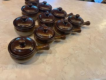 Set vintage anni 70 ciotole per zuppa di cipolla