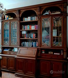 Antica Libreria in legno massello 