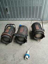 3 Fari 1000 watt, teatro,cinema, foto,vintage 50