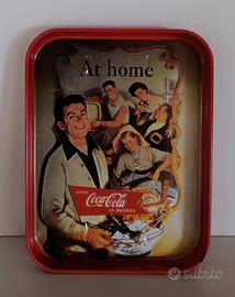 Vassoio Coca-Cola vintage rosso 27,5x21 cm