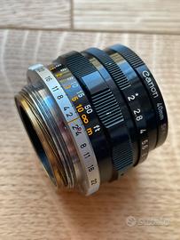 Canon 35mm f2 m39 ltm leica