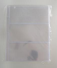 Pagine plastificate portabanconote per collezione