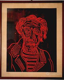 Quadro xilografia di Giuseppe Serafini