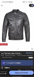 Giacca in vera pelle ovina cafe racer dark brown