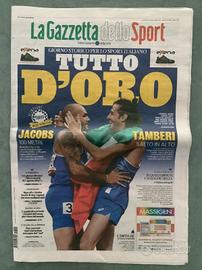 Gazzetta Sport - Olimpiadi Tokyo - Jacobs Tamberi