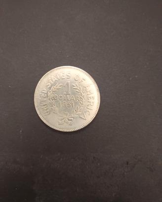 1 DOLLAR 1851 TESTA DI INDIANO