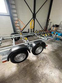 Carrello Cresci barca gommone 2 assi