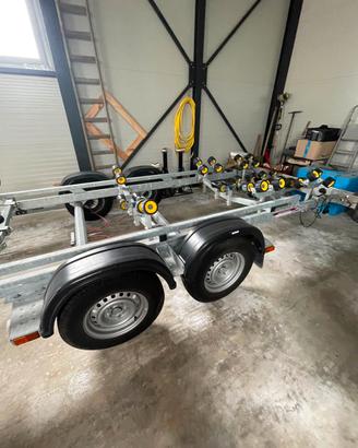 Carrello Cresci barca gommone 2 assi